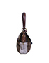 Ltd Ed Stripe Chef Flap Bag, side view